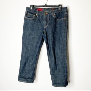 AG Adriano Goldschmied Dark Wash The Crop Jeans Size 30R